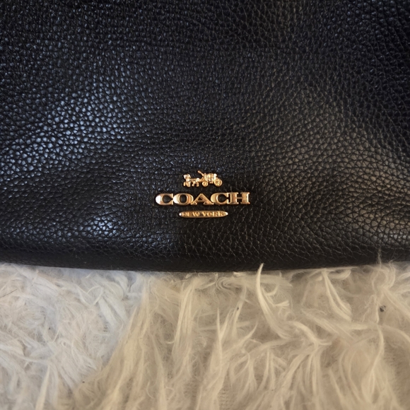 Coach Black Leather Shoulder Bag - Picture 10 of 14